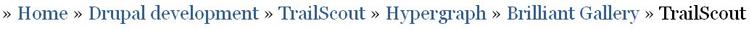 Demo of the Drupal module TrailScout 