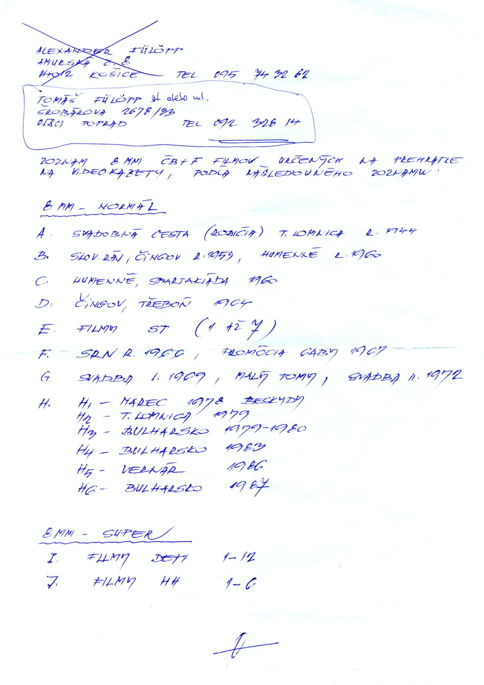 Original notes by Tomáš Fülöpp Sr.