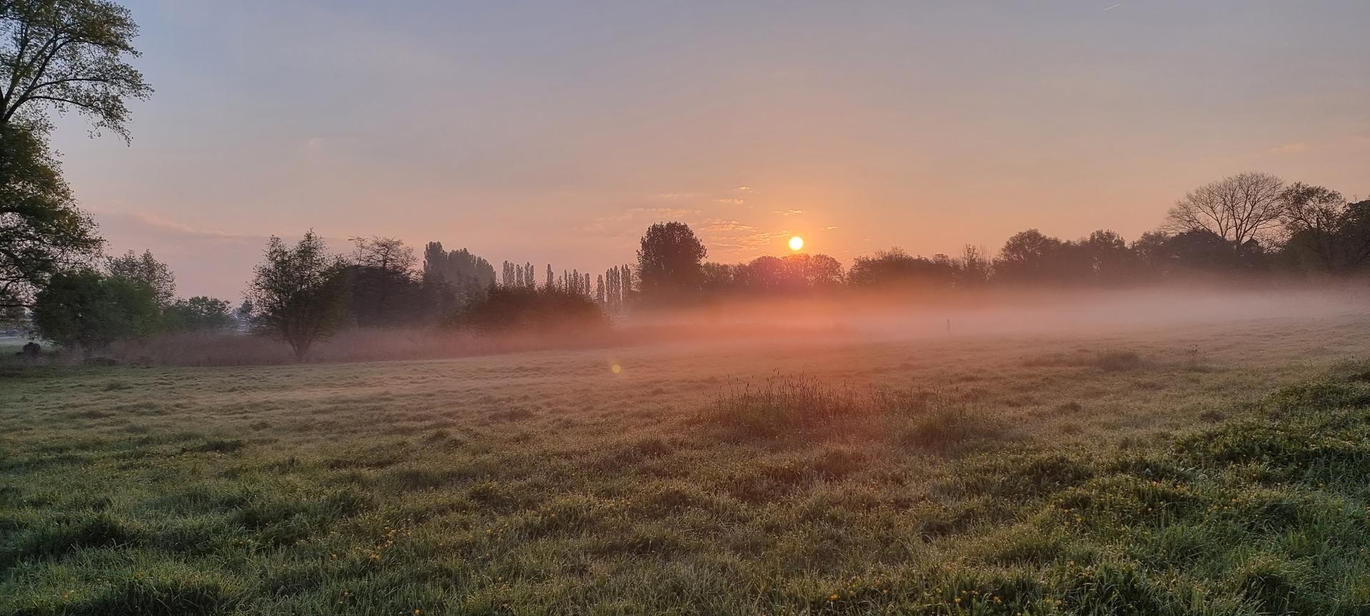 Sunrise in Relegem, Belgium