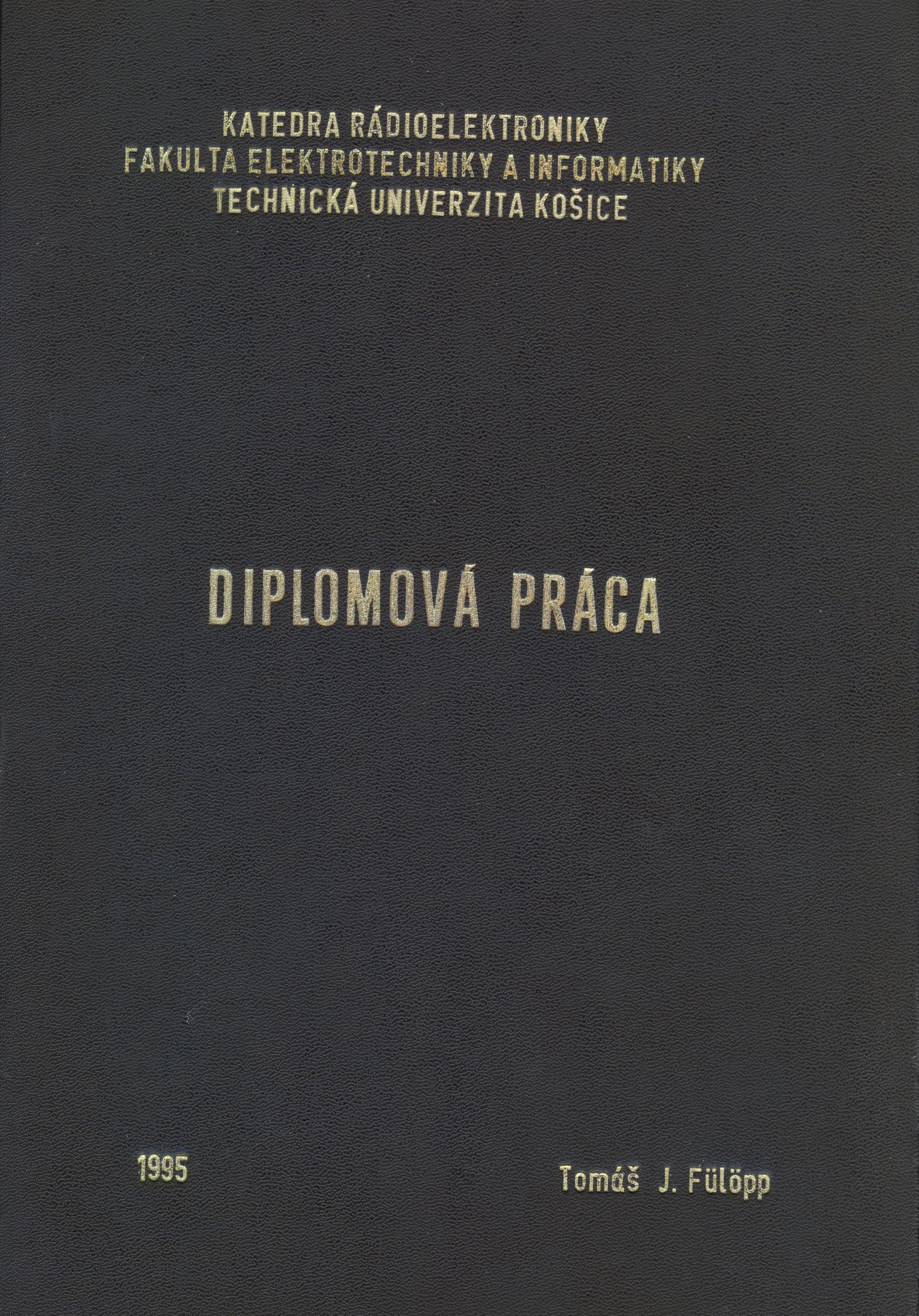 Tomáš Fülöpp - Diplomová práca