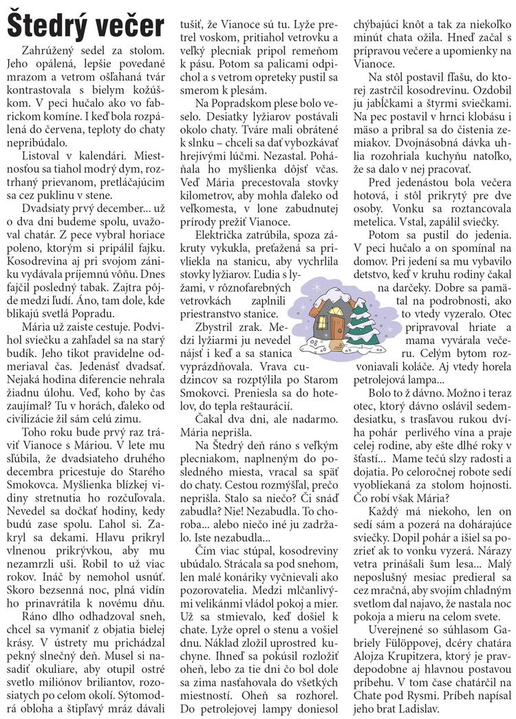 Štedrý večer - Tatranský dvojtýždenník 25-26/2014, str. 9