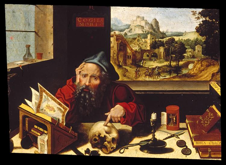 Saint Jerome in his study Saint Jerome in His Study by Pieter Coecke van Aelst