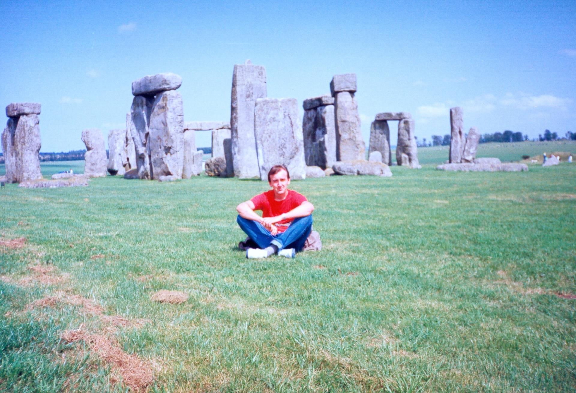 Yet another visitor of Stonehenge (1992) Stonehenge, 1992