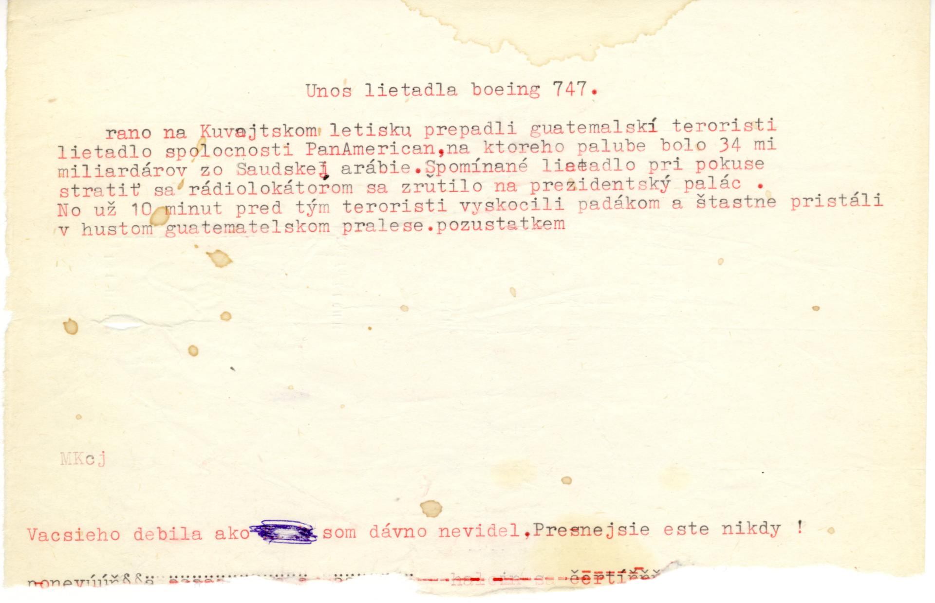 Únos lietadla boeing 747