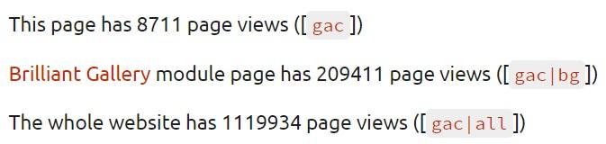 Demo of Google Analytics Counter