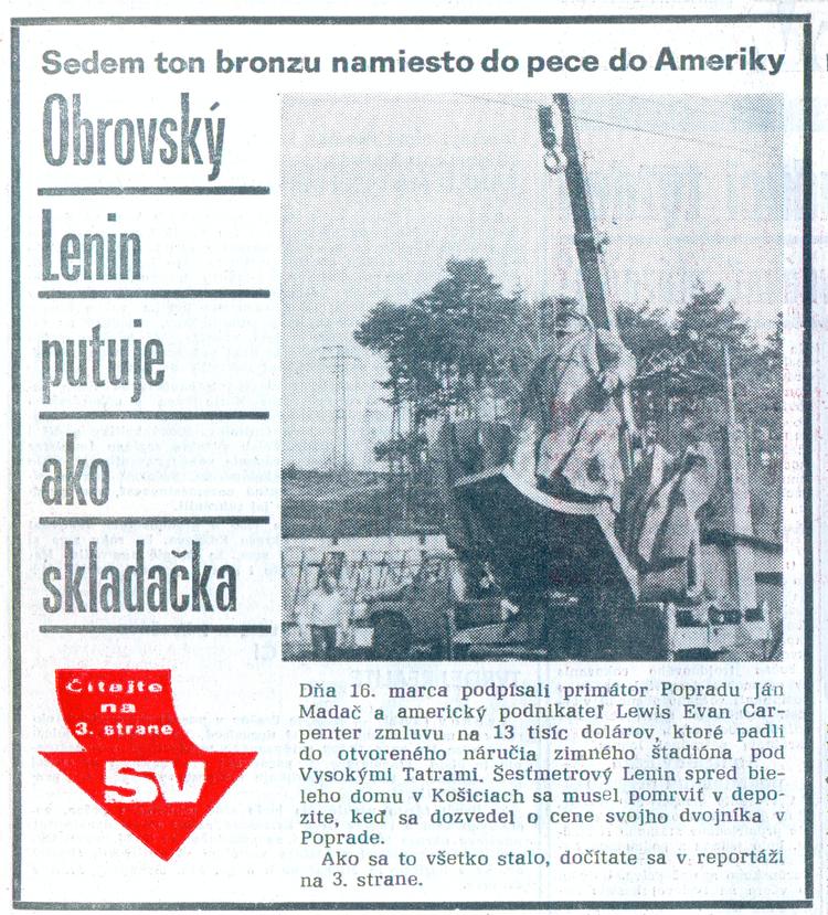 Obrovský Lenin putuje ako skladačka