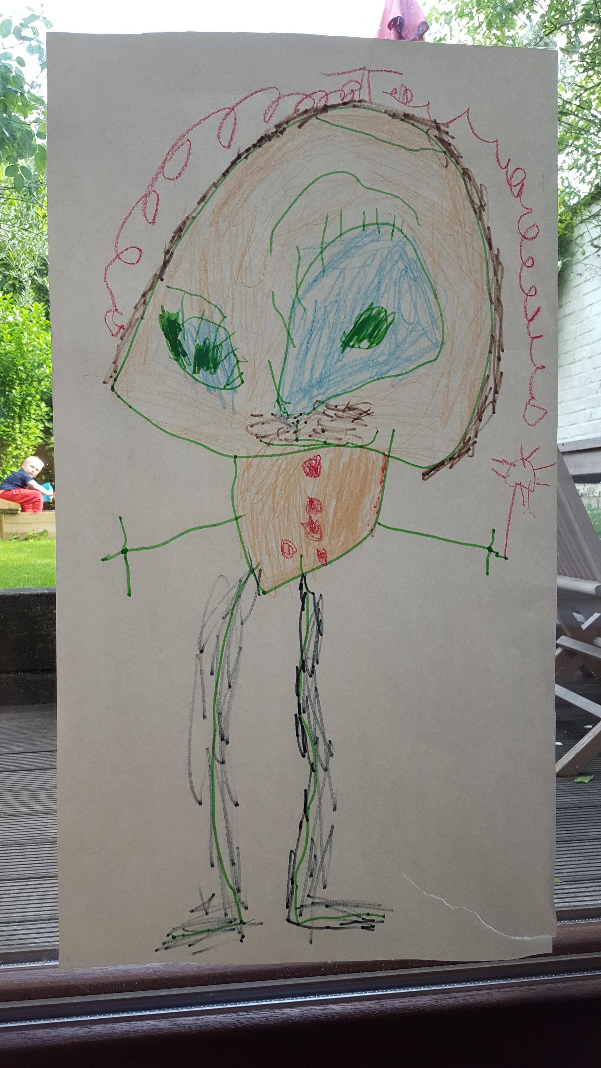 Thor's drawing of his dad