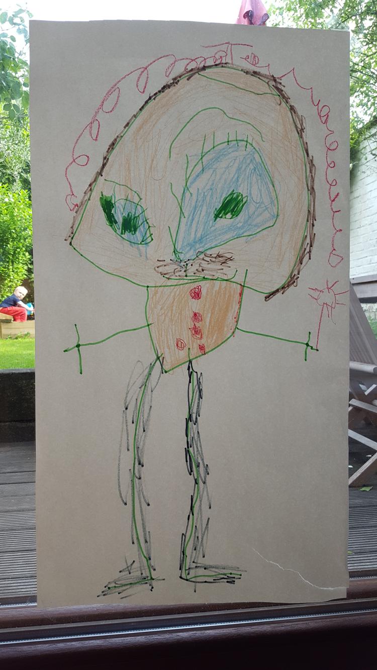 Thor's drawing of his dad