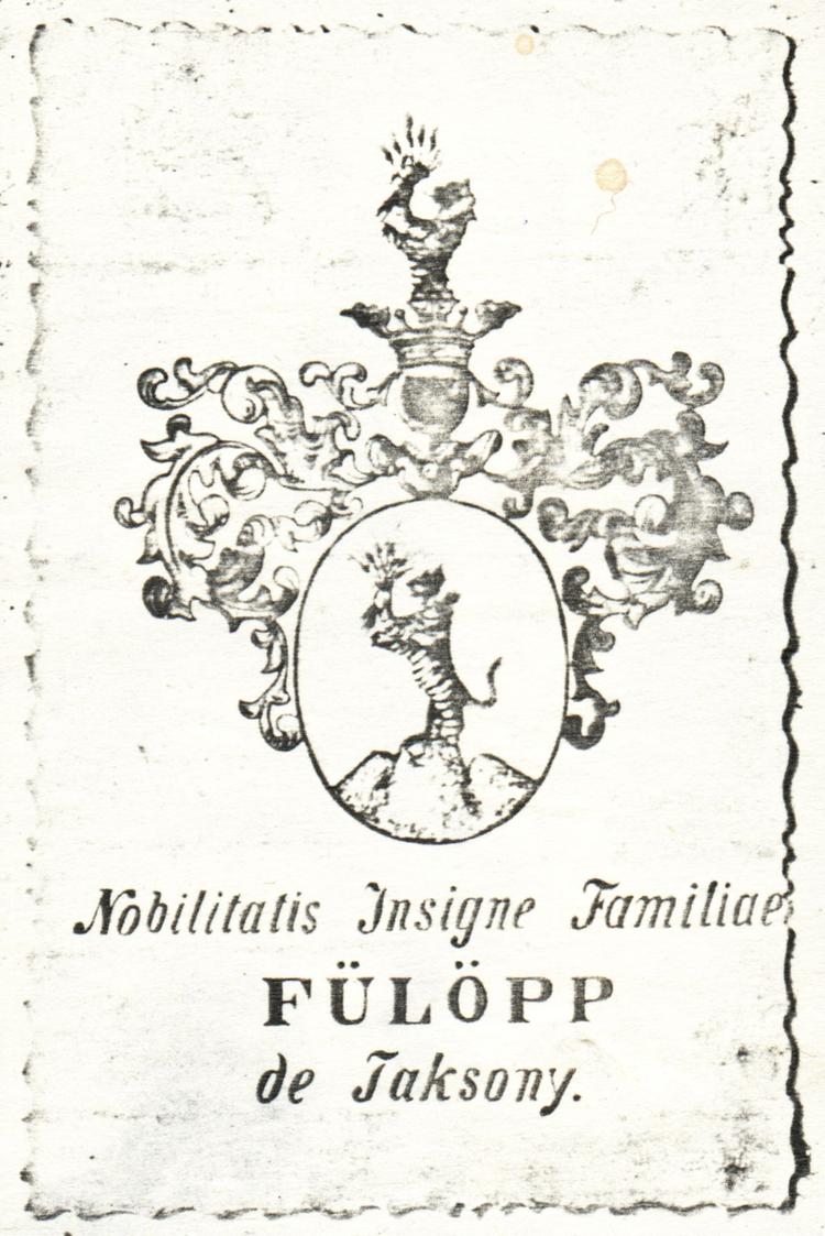 Fülöpp de Taksony coat of arms