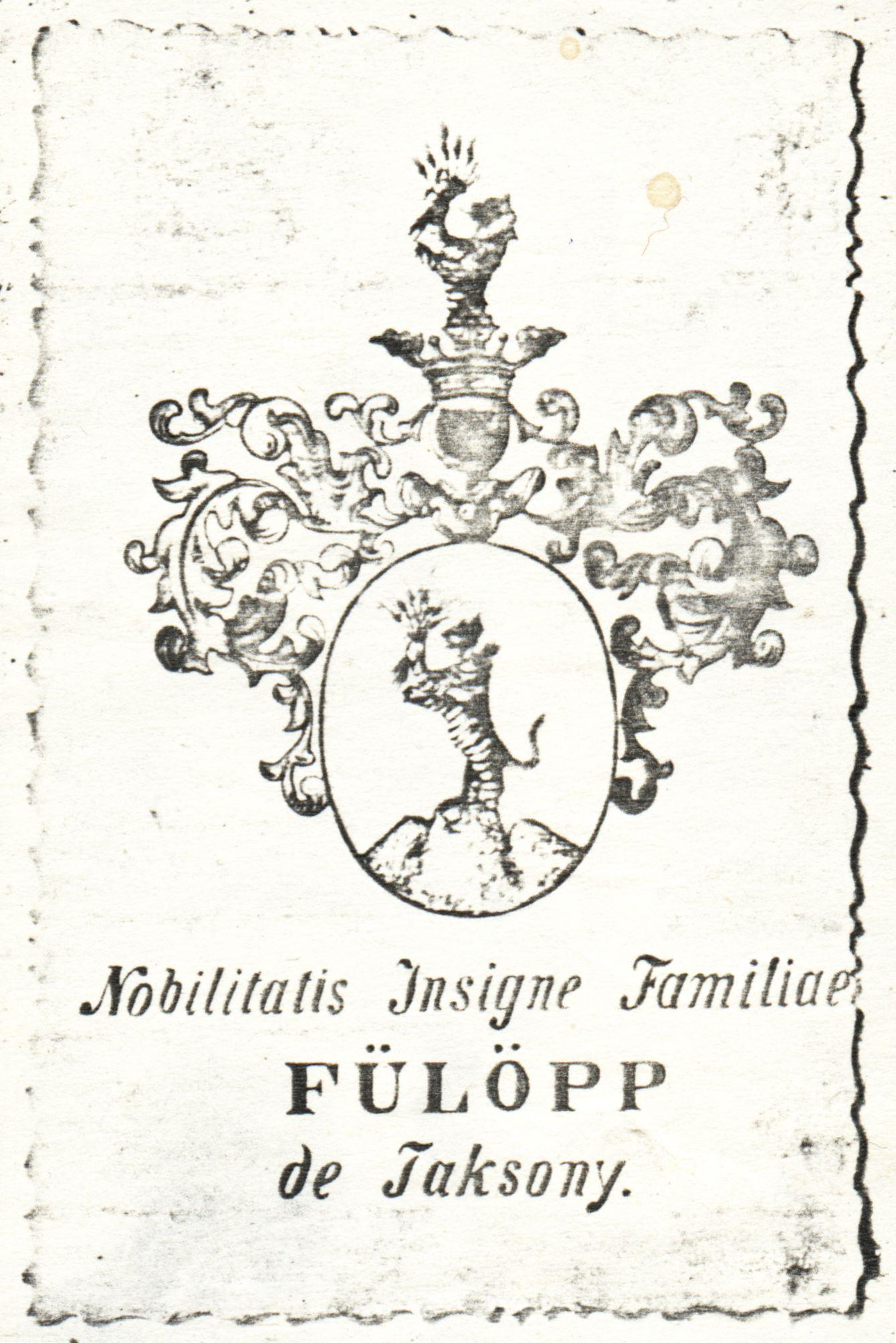 Fülöpp de Taksony coat of arms