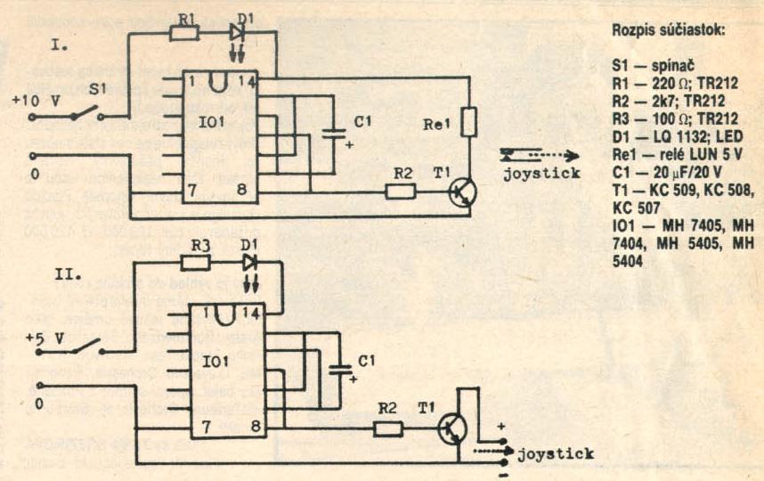 Autofire pre Spektrum - schéma zariadenia